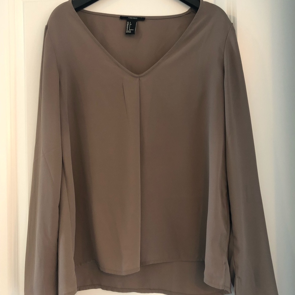 Brown Forever 21 Blouse